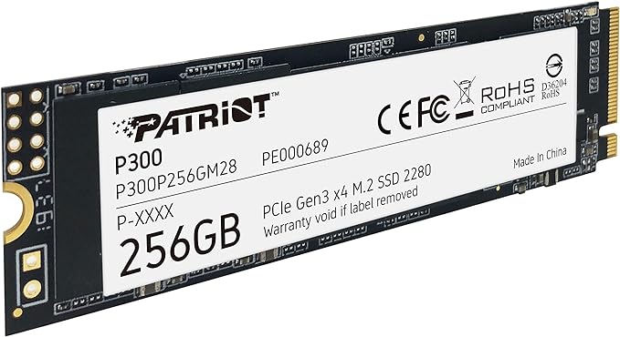 پتریوت اس اس دی اینترنال پتریوت P300 ظرفیت 256 گیگابایت NVME نمای ۲